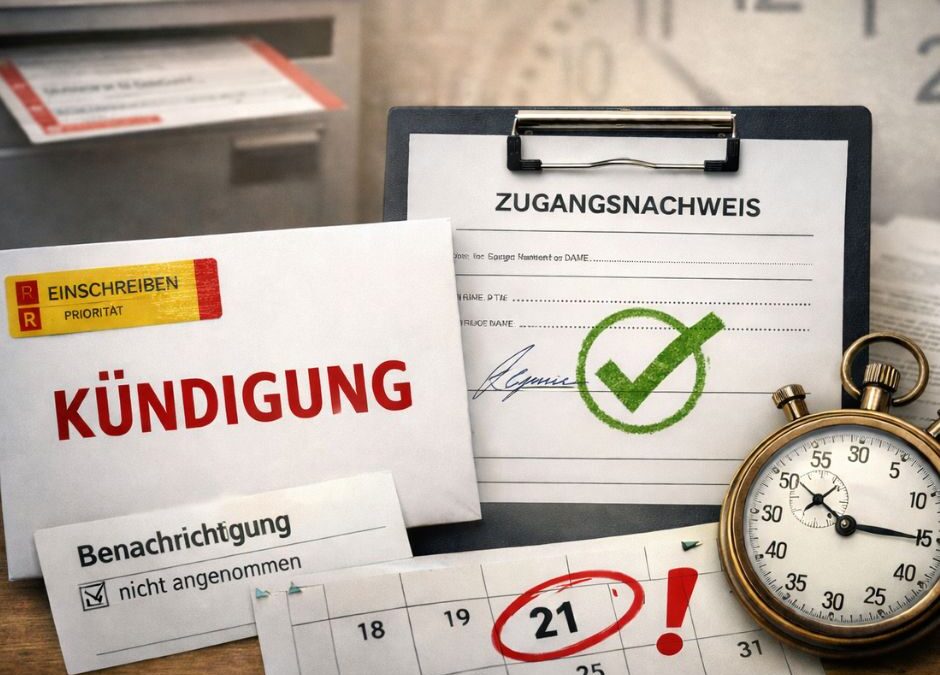 Kündigung per Einschreiben – Zugang, Beweis und Fristen