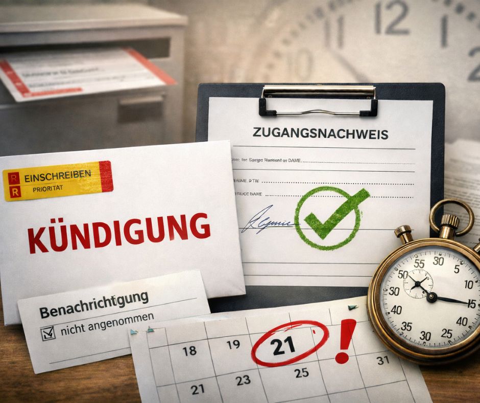 Kündigung per Einschreiben – Zugang, Beweis und Fristen